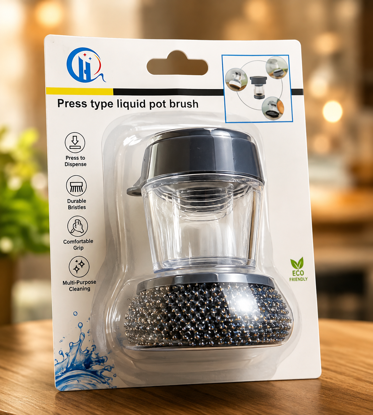 2-in-1 Soap Dispensing Dish Brush