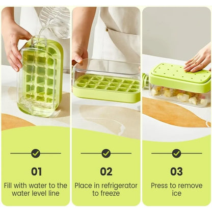 2-in-1 Ice Cube Tray Water Bottle