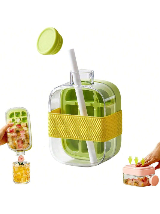 2-in-1 Ice Cube Tray Water Bottle