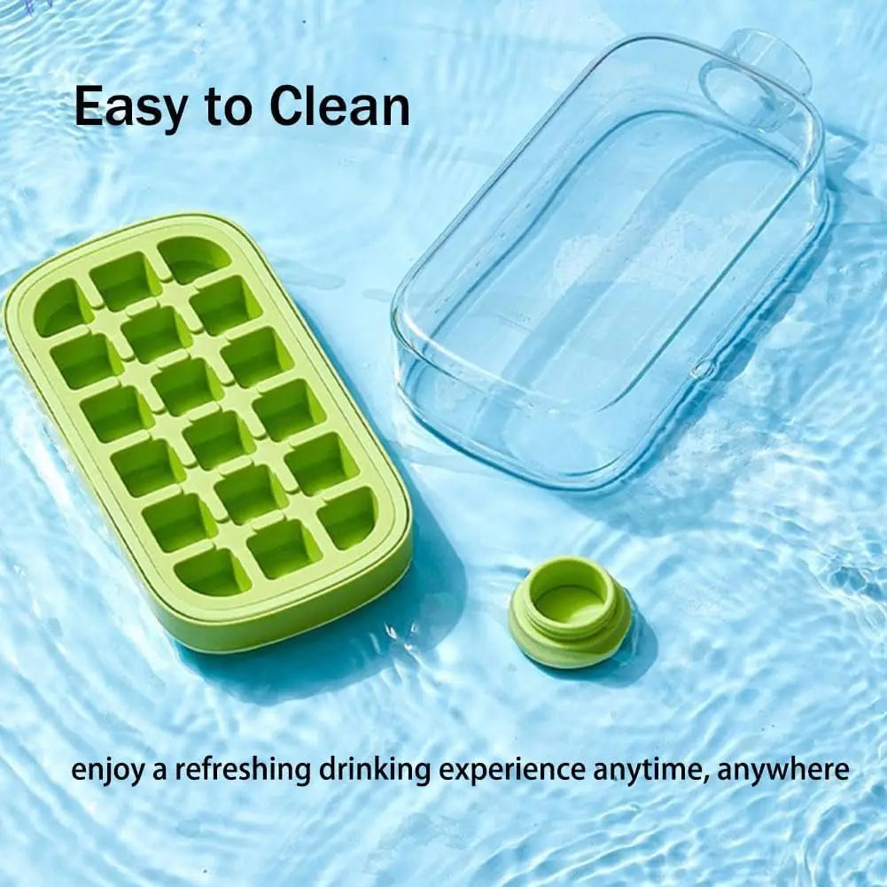 2-in-1 Ice Cube Tray Water Bottle