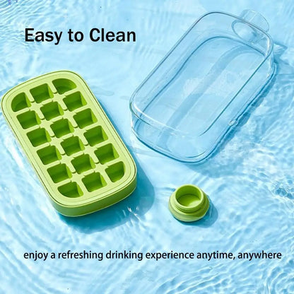 2-in-1 Ice Cube Tray Water Bottle