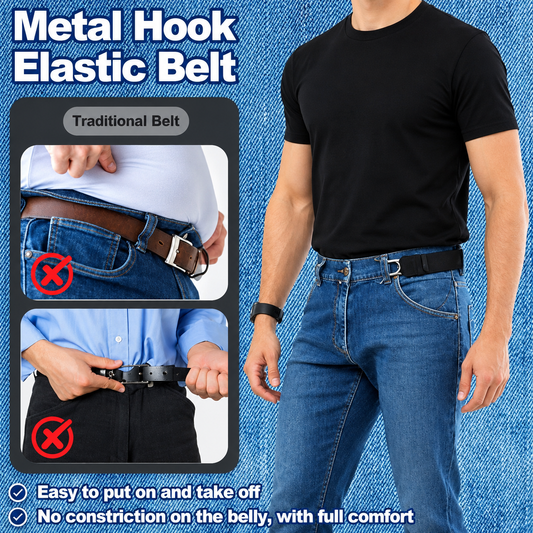 Pair of Adjustable Stretch Belt for Jeans, Trousers & Pants for Men/Women