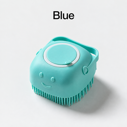 2-in-1 Silicone Shower & Body Scrubber with Soap Dispenser